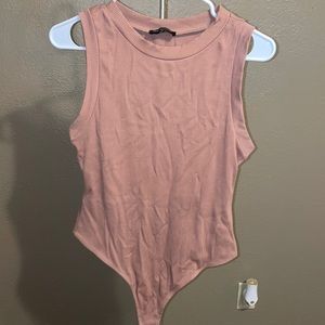 Naked wardrobe tank bodysuit ribbed